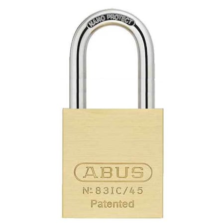 Abus: 83IC/45 B Brass Body 2 Hardened Steel Shackle